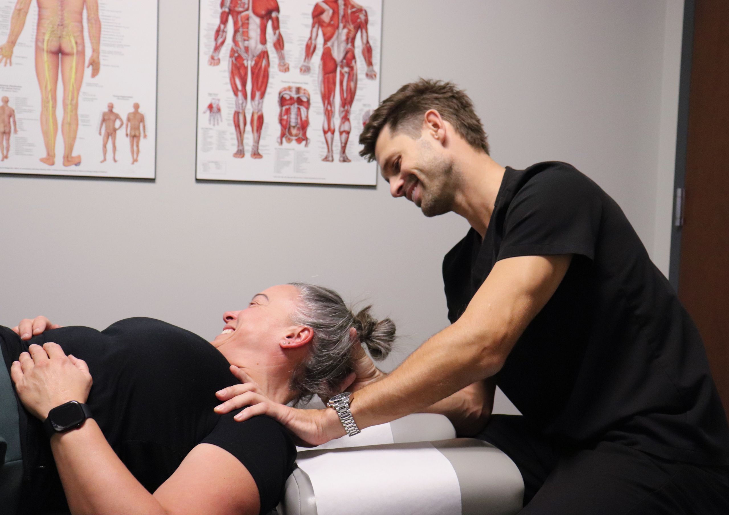 Chiro Adjustment with Patient